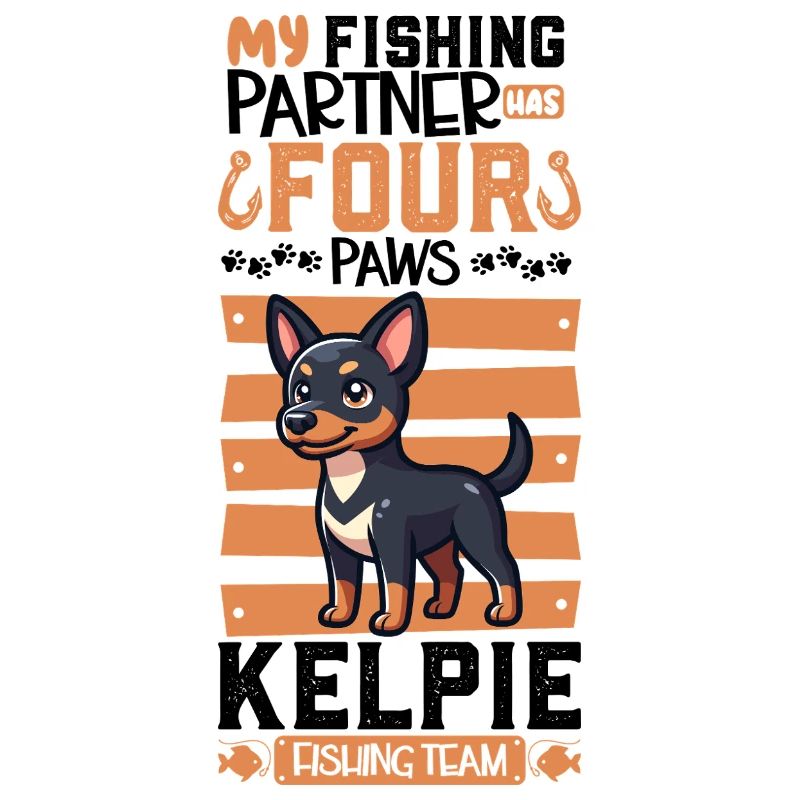 Pêche et Kelpie australien