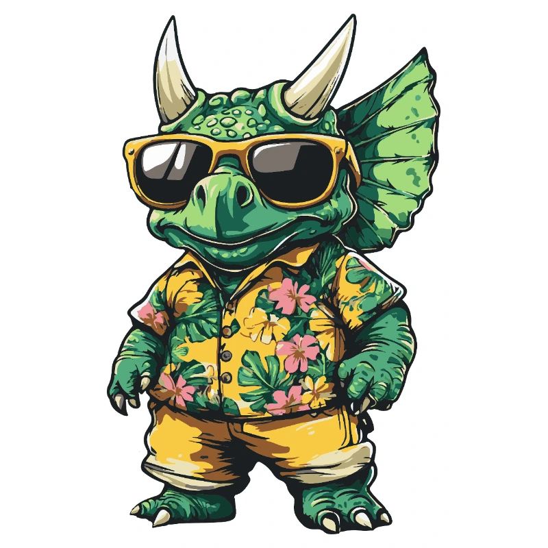Dinosaur triceratops Comic Holiday