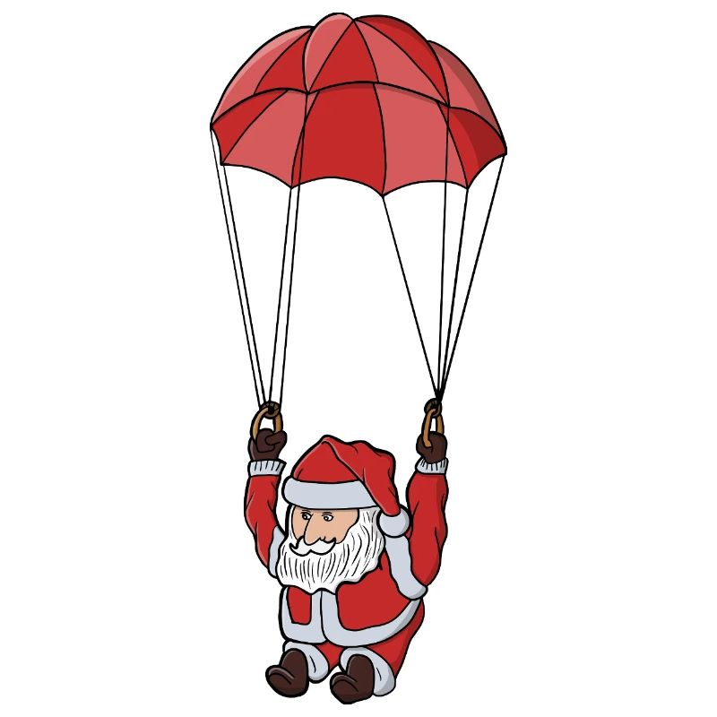 Parachutisme du Père Noël