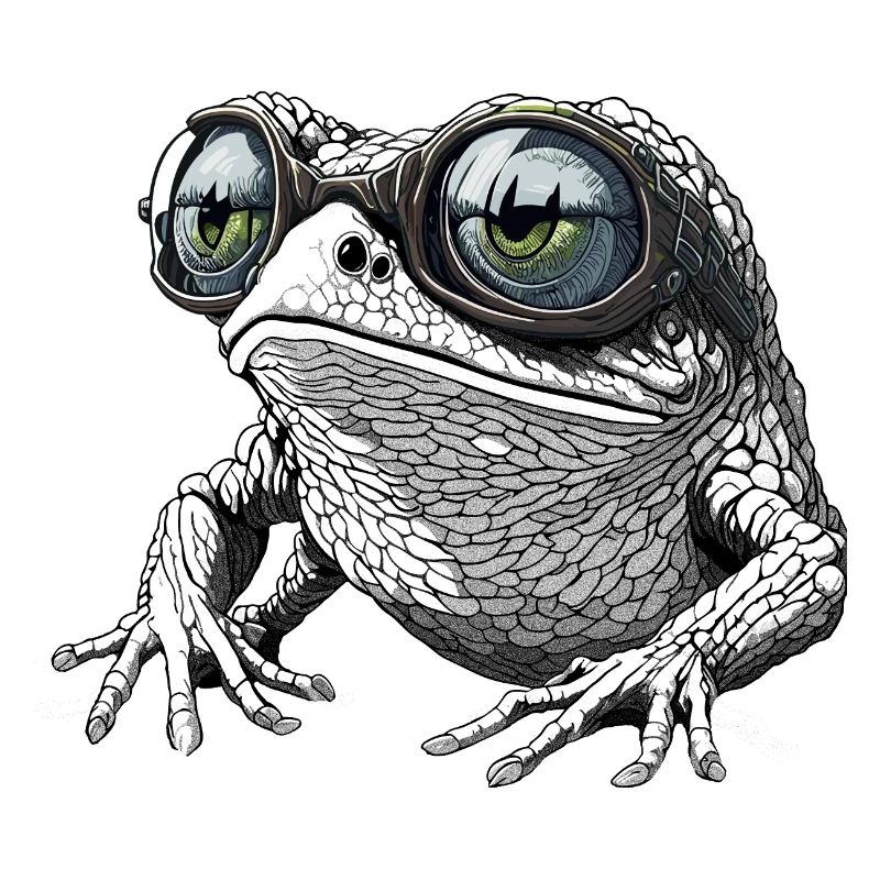 Cool frog with sunglasses