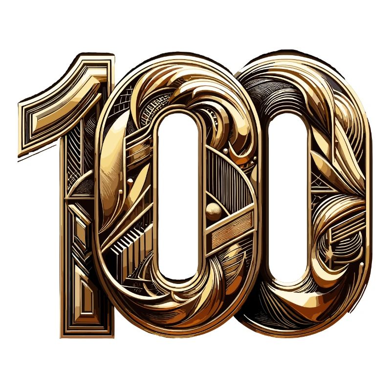 100 ans or moderne 100e cadeau d’anniversaire