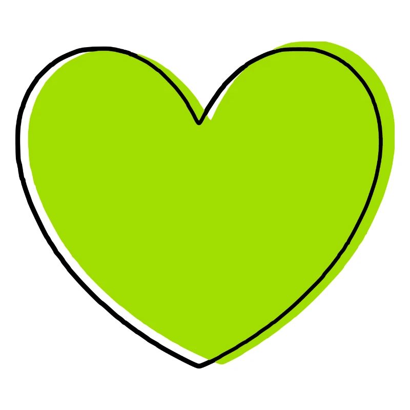 Cœur vert Cadeau Vert Saint Valentin