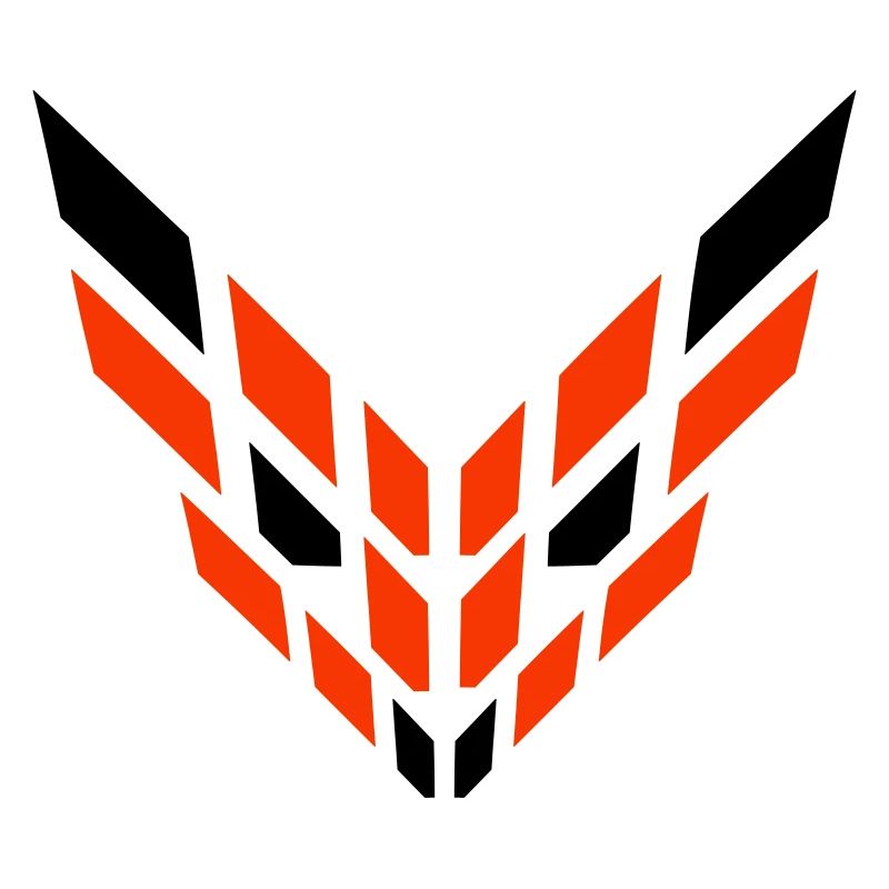 Fox Red Fox Abstract Logo Cool Evil Eye