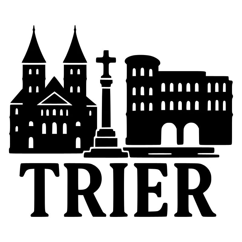 Silhouette de point de repère de Trèves