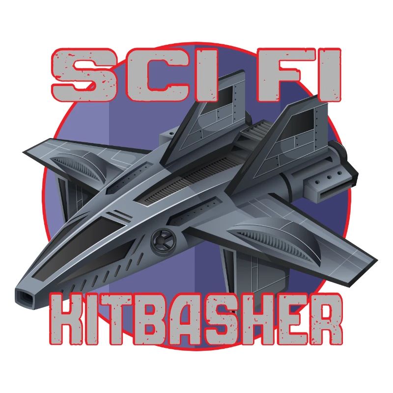Conception de jet SciFi Kitbasher