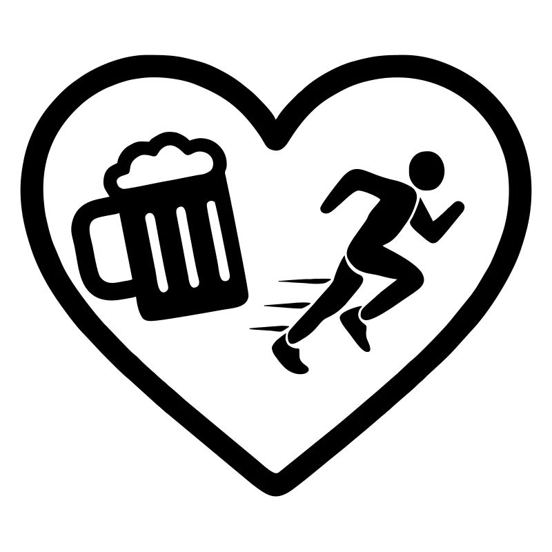 Humour de course de Heart Beer