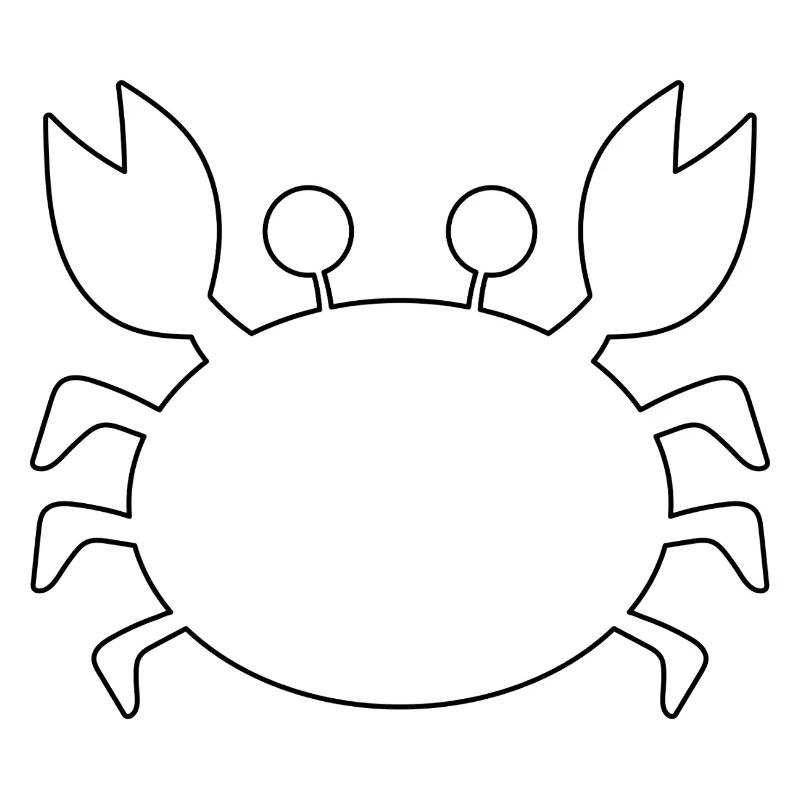 Contour du crabe