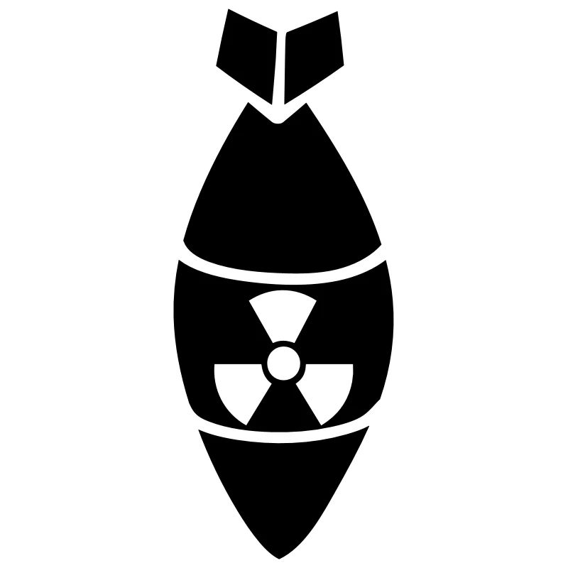 noir danger attention attention prudence bombe atomique