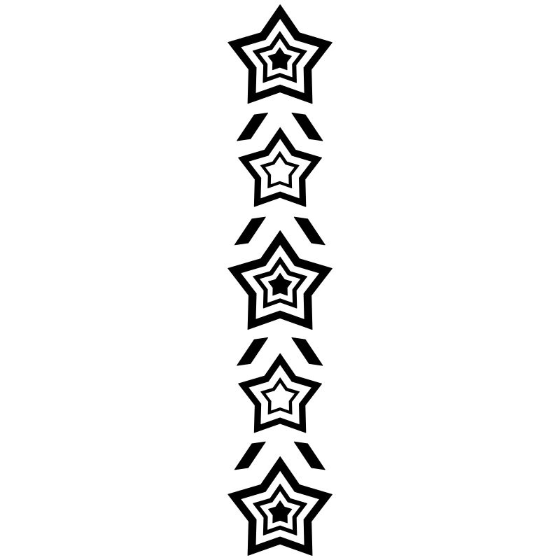 Rangée d’étoiles