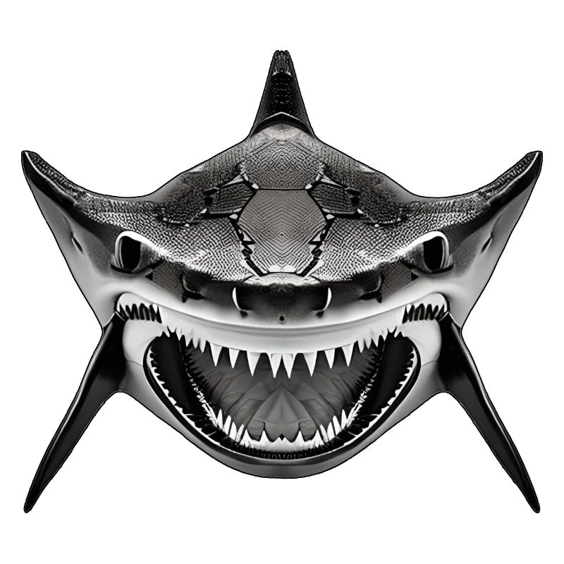 Requin avec la gueule ouverte