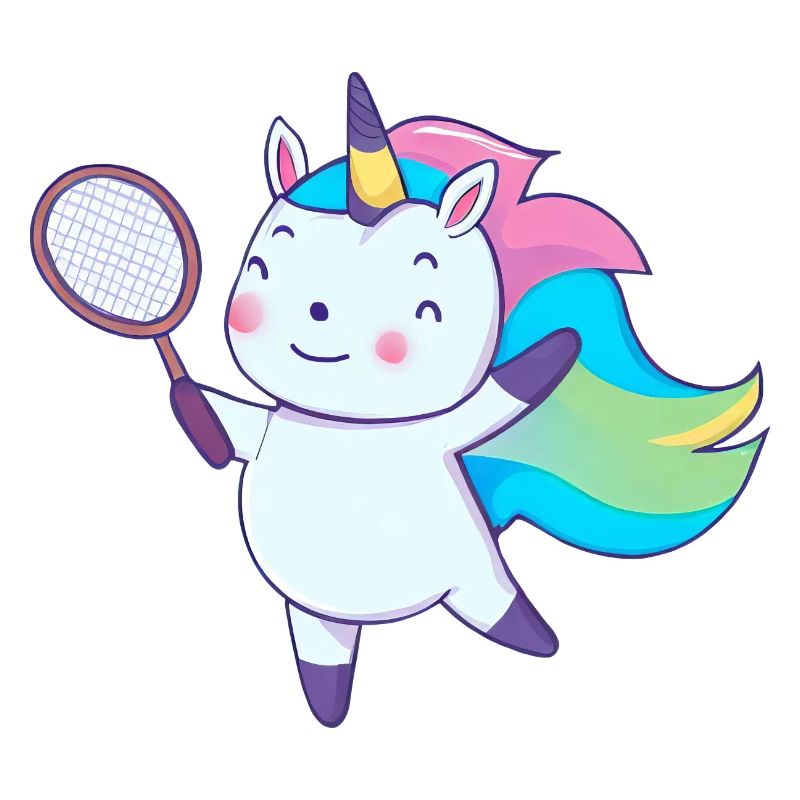 Badminton-Einhorn