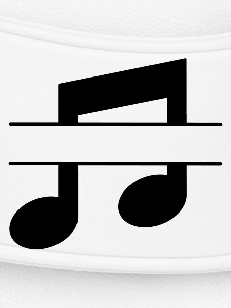 Musical note text banner