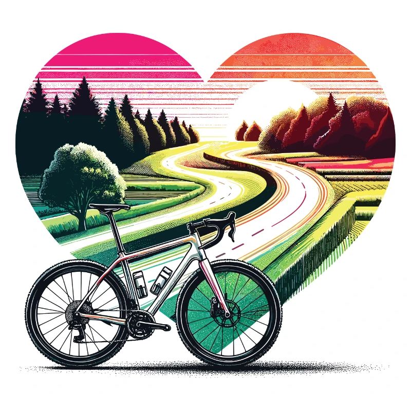 Sunset Heart Rainbow Road