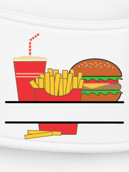 Pommesbuden-Logo oder Restaurant-Emblem