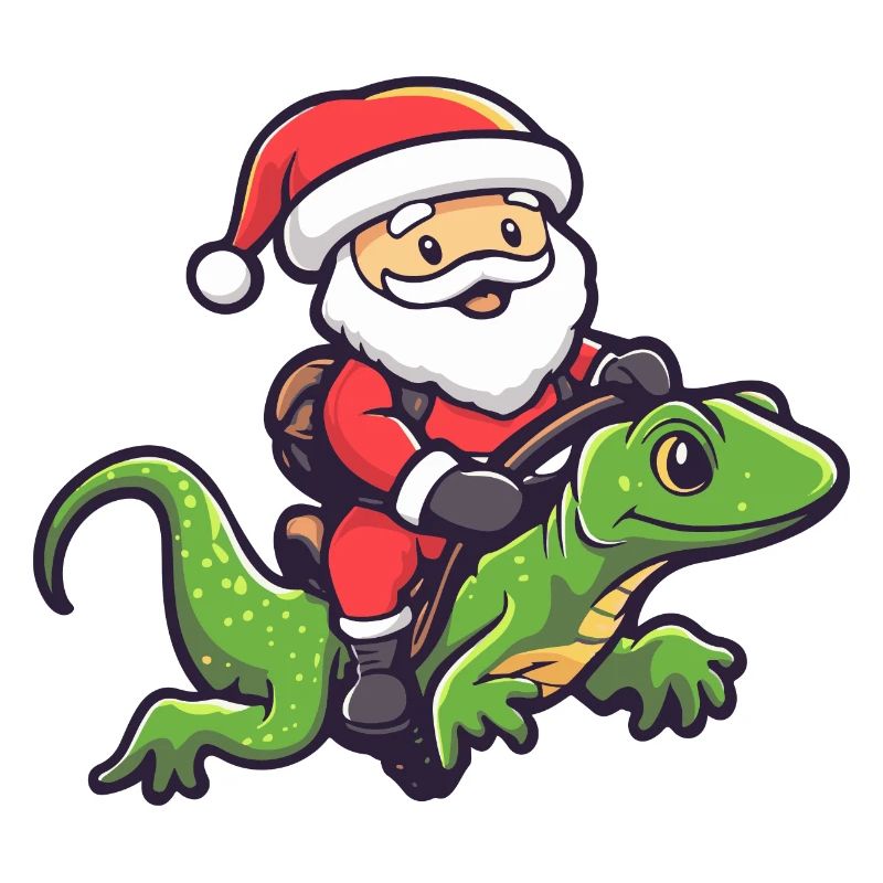 Lizard Santa Claus