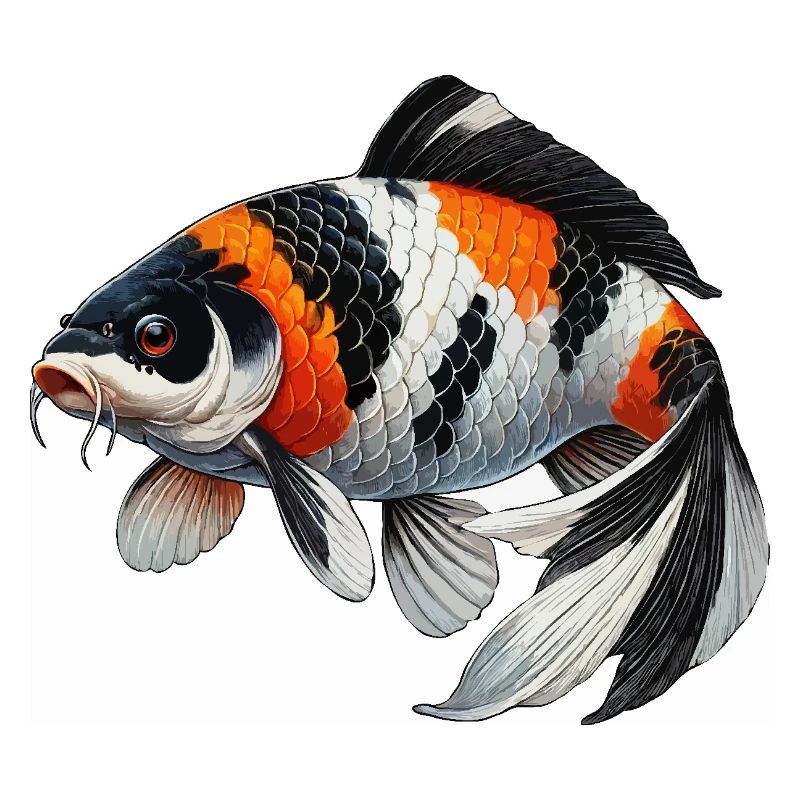 Koi Karpfen oder Wi sw