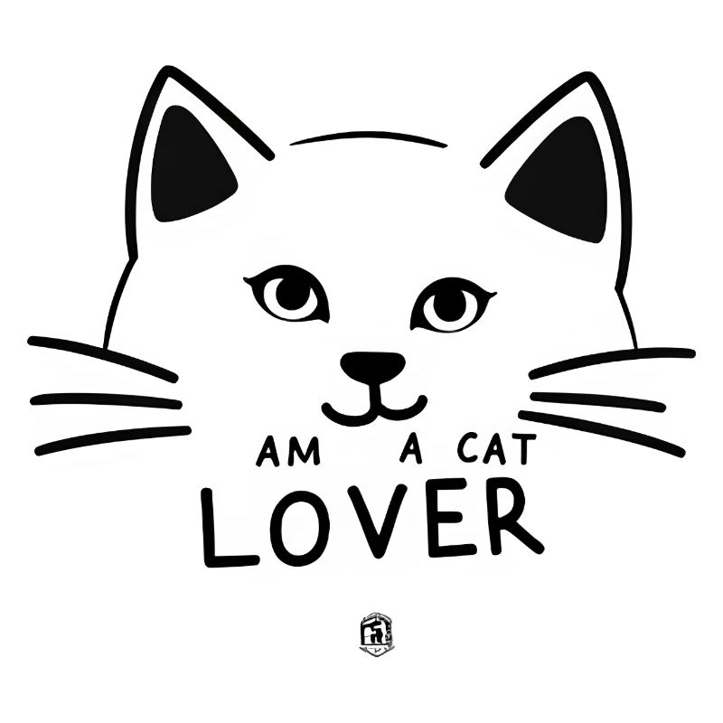 Linear Lover Cat Silhouette