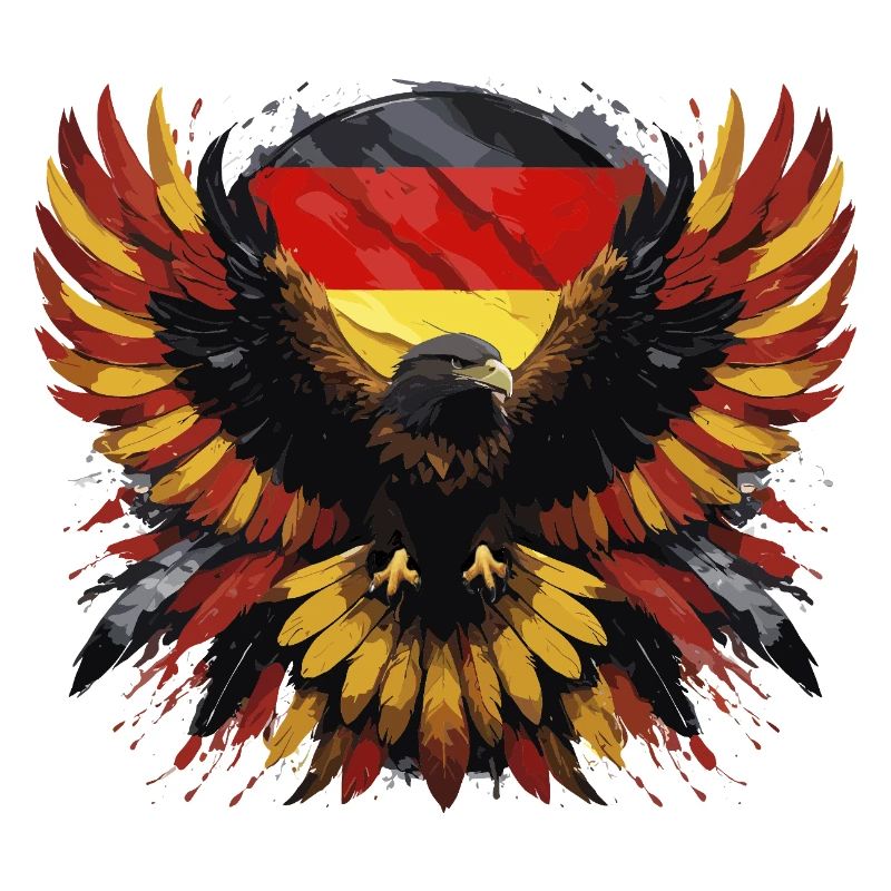 German eagle black-red-yellow