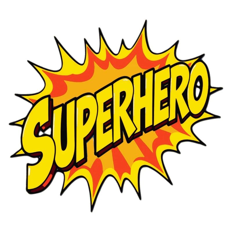 Superhelden-Design im Comic-Stil