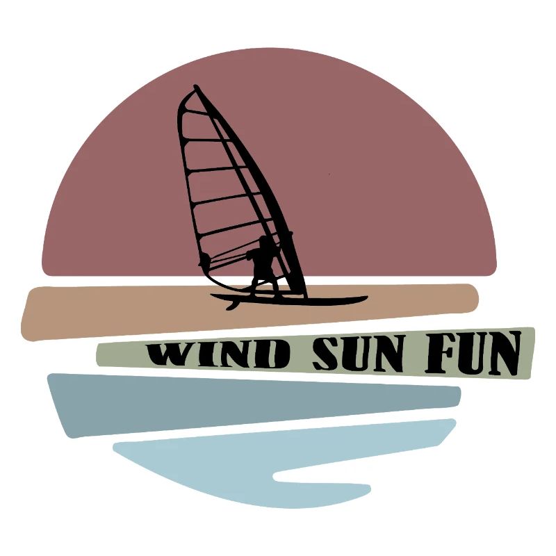 Windsurf coucher de soleil Fun Design