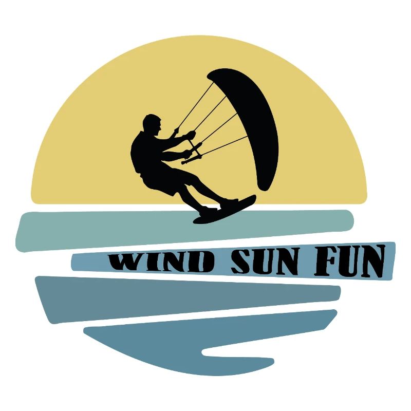 Wind Sun Fun Kitesurfer