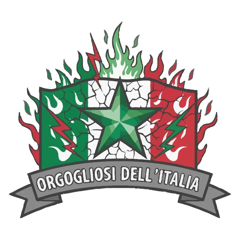 Italian Pride with Flame Star