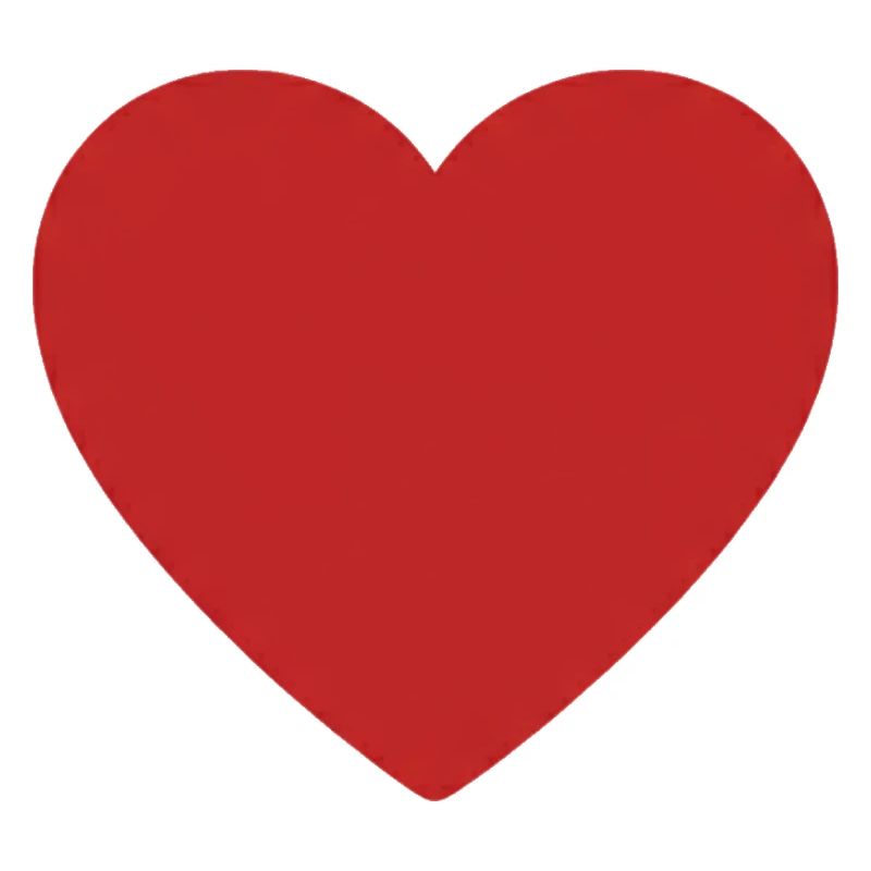 Red Heart Icon Print