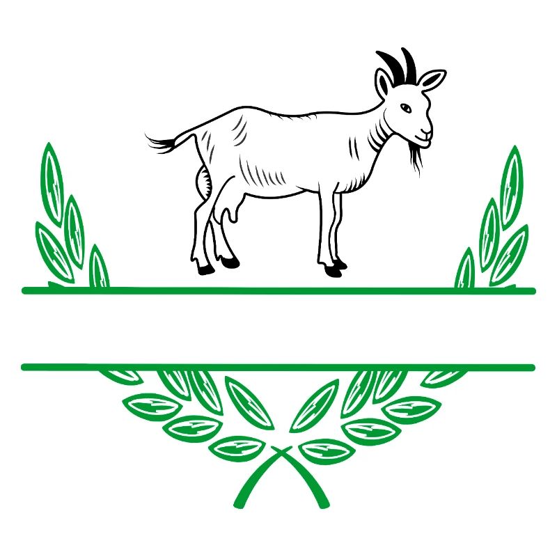 Goat Laurel Wreath with Namespace