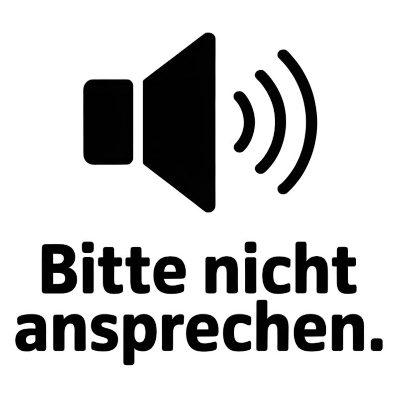 Bitte nicht ansprechen Meme T-Shirt
