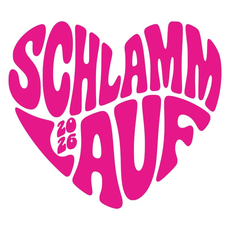 Course de boue 2026 - Forme de cœur - Course de boue 2026