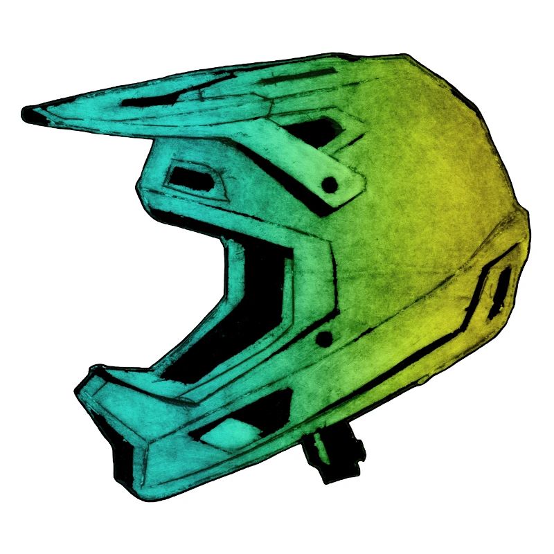 MTB FullFace Helmet - Hand Carved Printable