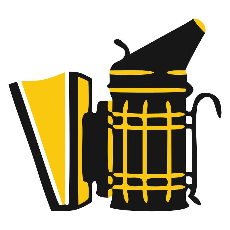 Beekeeper Smoker Beekeeping Bee Whisperer Logo