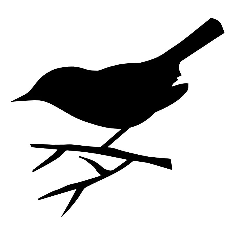 Vogel sitzt auf dem Ast