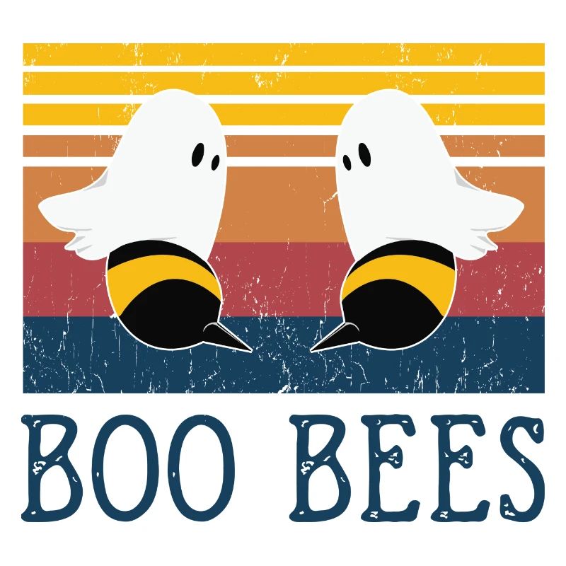 Boo Bees Ghost Bees Funny Design