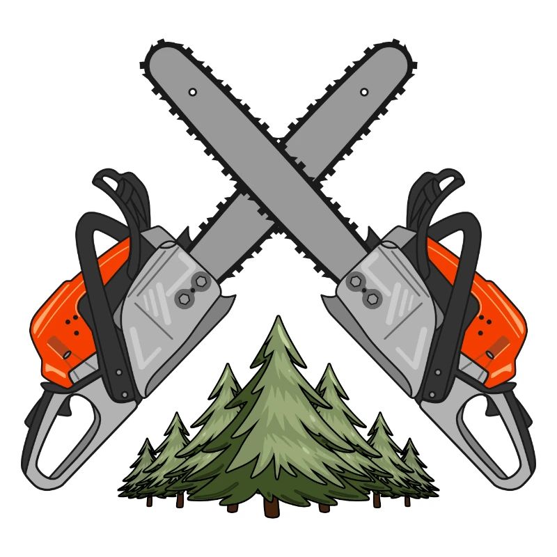 Chainsaw Cross Forest