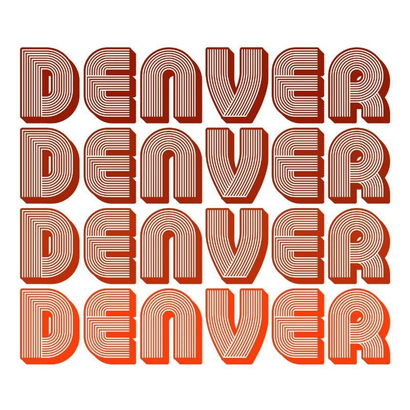 Denver Retro Blockschrift