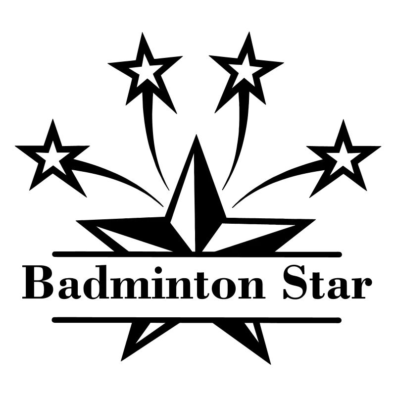 Star with bar in between and text 'Badminton Star'