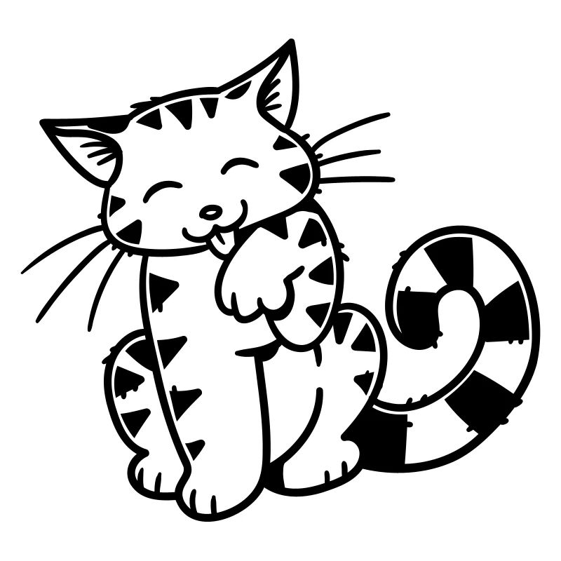 Chaton de dessin animé