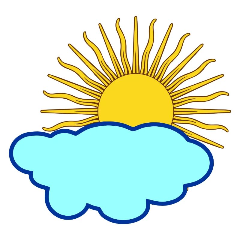 Sun behind cloud