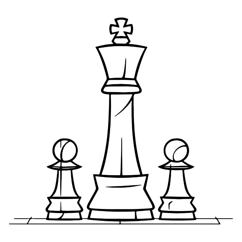 Chess Pieces Sketch