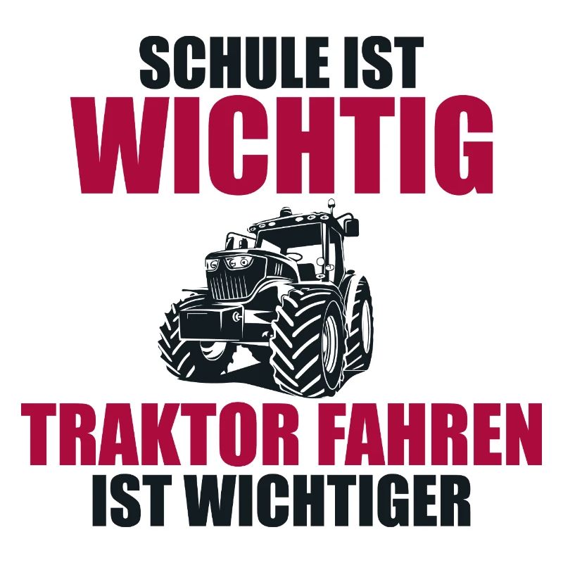 Trecker Trekker Traktor Schule Spruch Geschenk