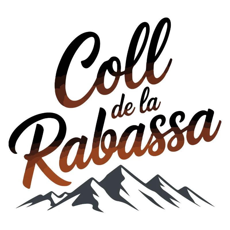 Coll de la Rabassa Climb Script Art