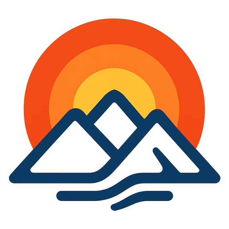 Sunset over mountains