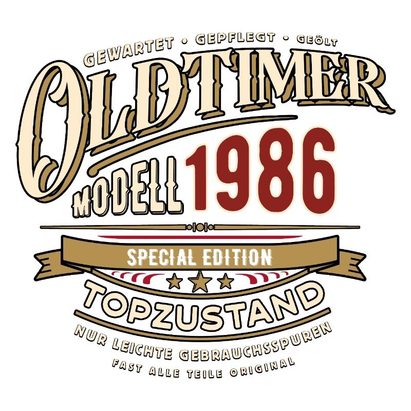Oldtimer Modell 1986 | Geburtstag Geschenk