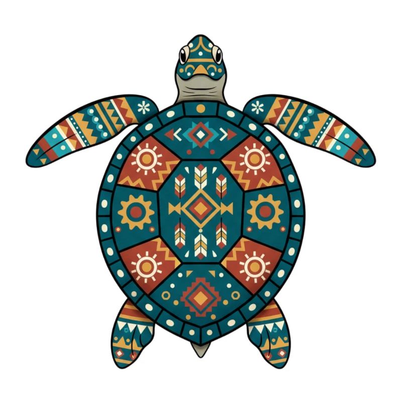 Turtle Aztec Motifs