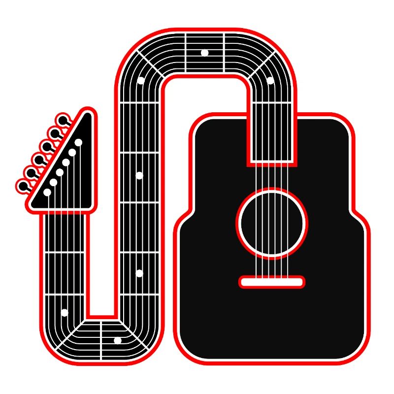 Abstract Guitar Art