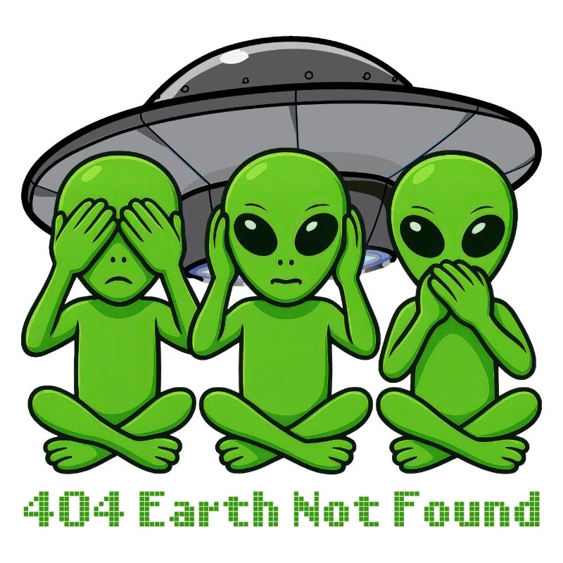 404 Alien Not Found – Drôle de design d’OVNI
