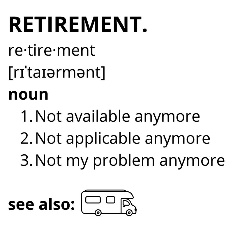Retirement - funny text
