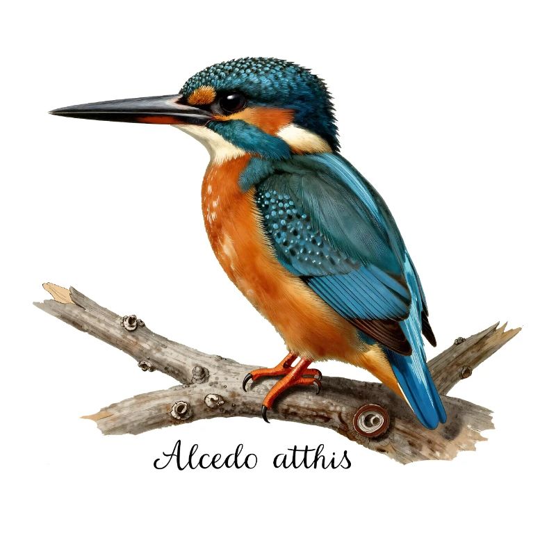 Bunter Eisvögel auf Ast