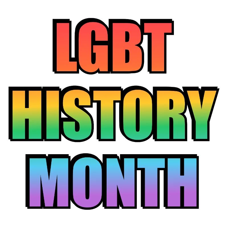 LGBT History Month Gradient Text